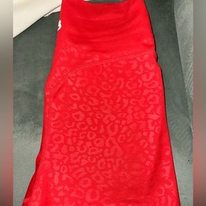 Small red leopard rebel shorts buff bunny